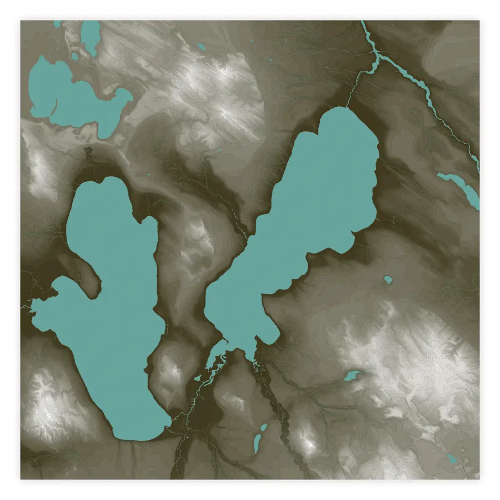 Inland Waterway Region Topographic Map - Graphic (2019)