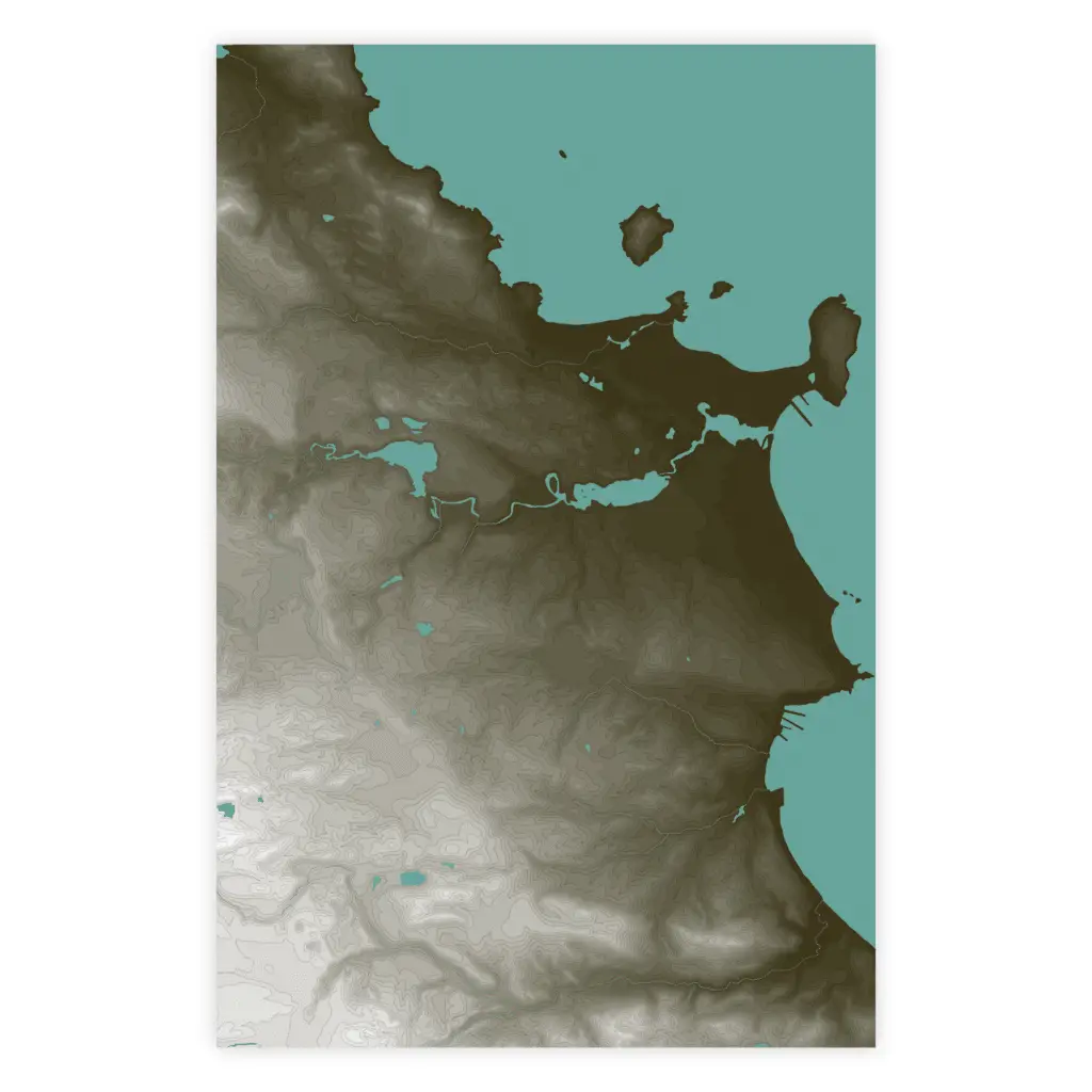 Marquette Region Topographic Map - Graphic (2019)