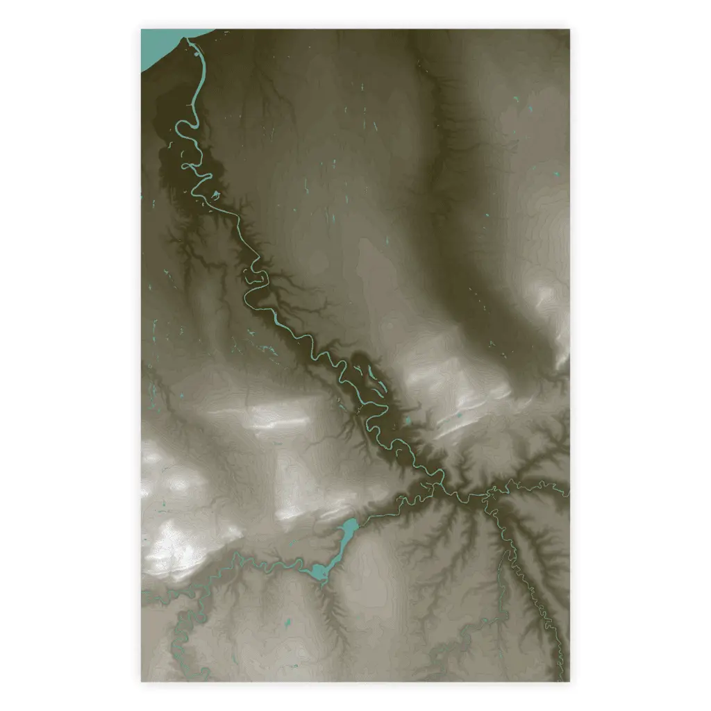 Ontonagon River Region Topographic Map - Graphic (2019)