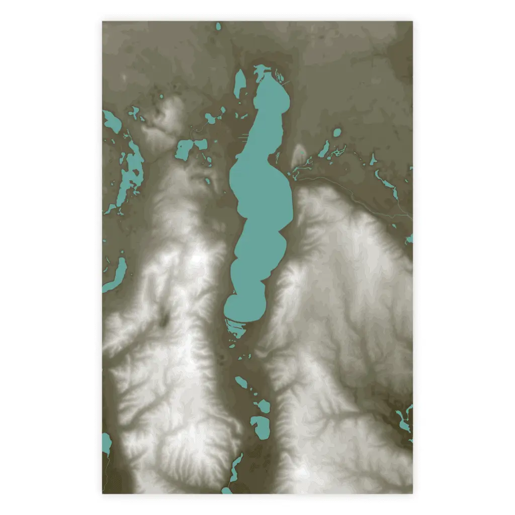 Otsego Lake Region Topographic Map - Graphic (2019)